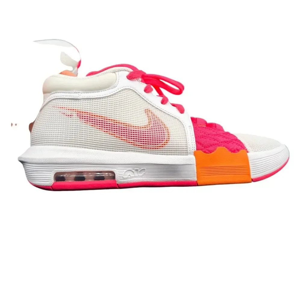 Nike LeBron Witness 8 White Pink Orange Basketball Shoes Men’s 12 NWOB